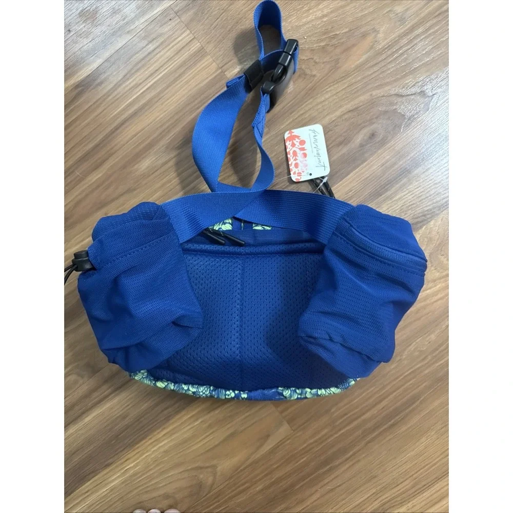 NWT Free People Movement Happy Packer Cargo Sling Bag One Size $78 Blue Green